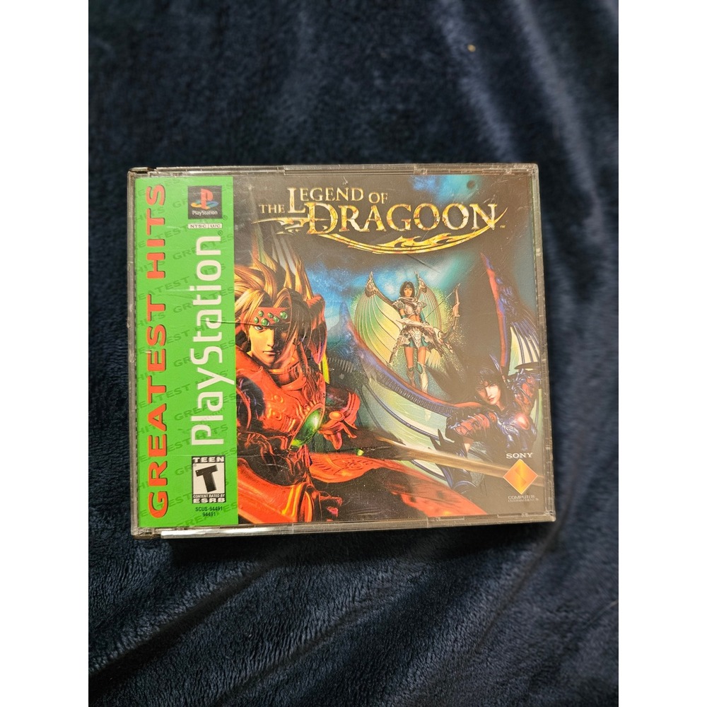The Legend of Dragoon PS1 PlayStation 1 Black Label 4-Disc Set Complete JRPG